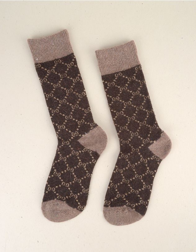 Шкарпетки з орнаментом | 255919-12-71 - A-SHOP