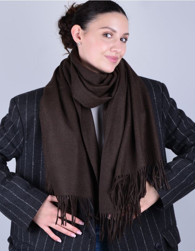 Палантин однотонний з китицями | 241857-33-XX - A-SHOP