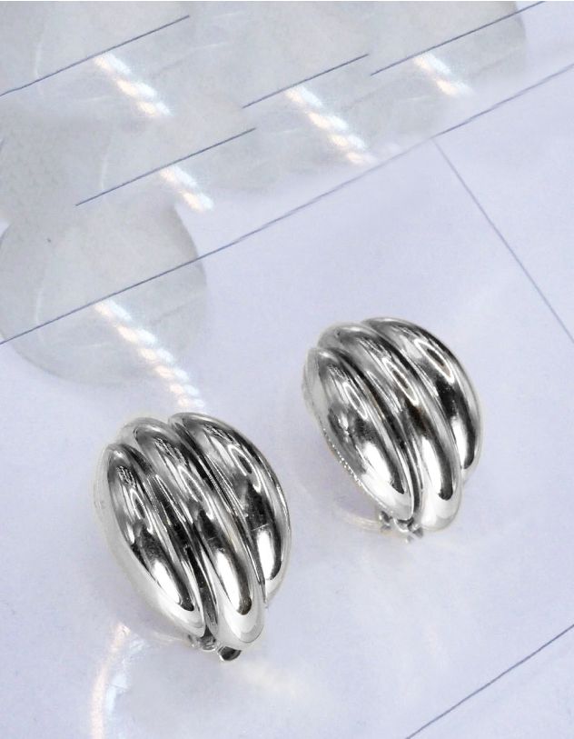 Сережки з глянцевим покриттям | 261826-05-XX - A-SHOP