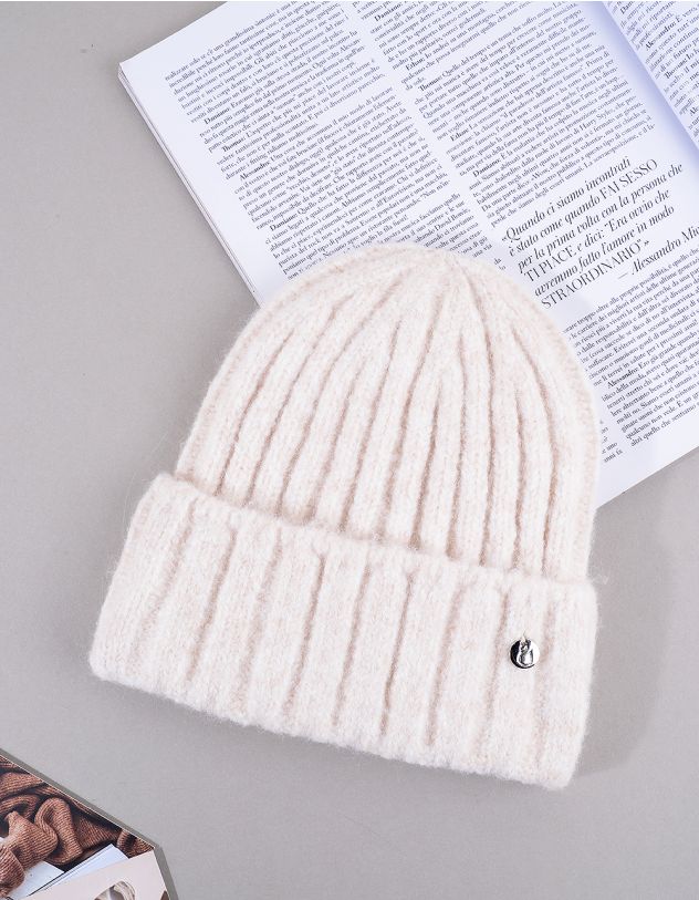 Шапка з відворотом у рубчик | 264640-40-XX - A-SHOP