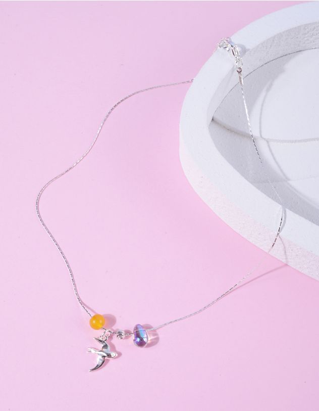 Підвіска на шию з кулоном у вигляді ластівки | 266038-05-XX - A-SHOP