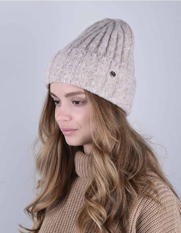 Шапка з відворотом у рубчик | 264640-22-XX - A-SHOP