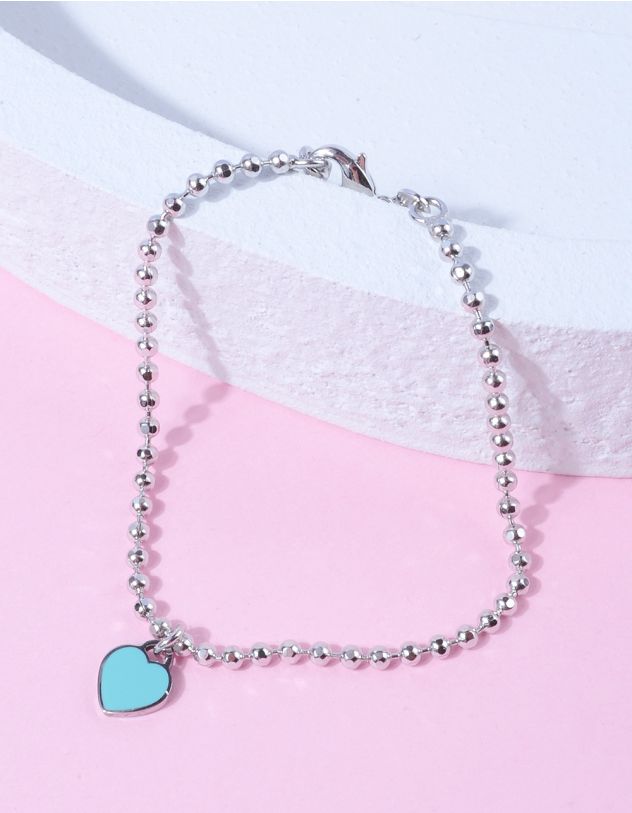 Браслет на руку з підвіскою у вигляді серця | 264314-65-XX - A-SHOP