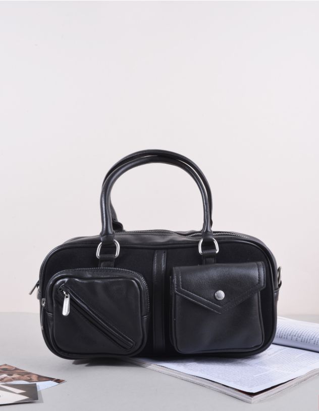 Сумка на плече з кишенями | 265545-02-XX - A-SHOP