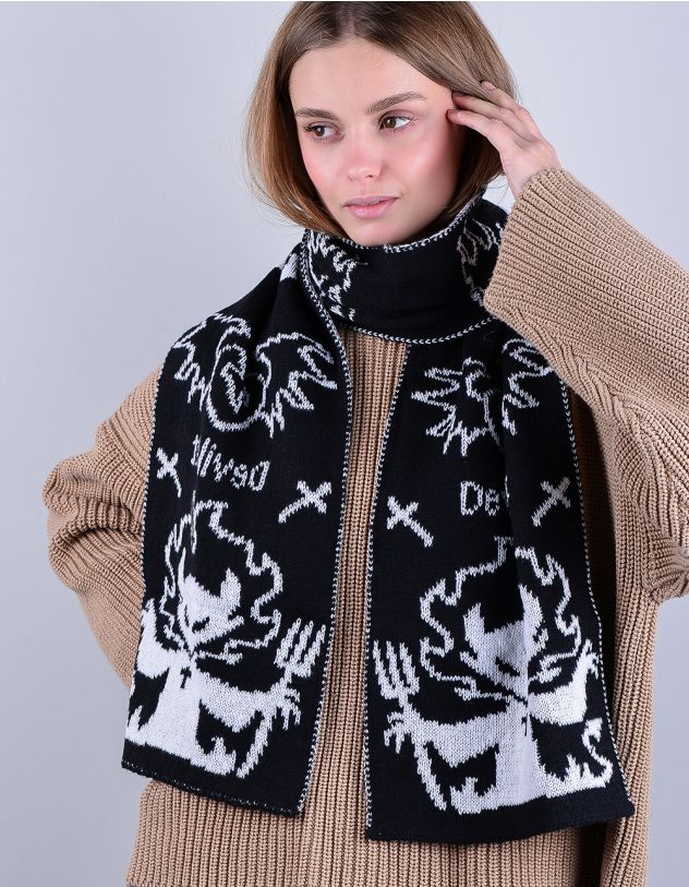 Шарф з зображенням котів - Devil Cat | 263143-01-XX - A-SHOP