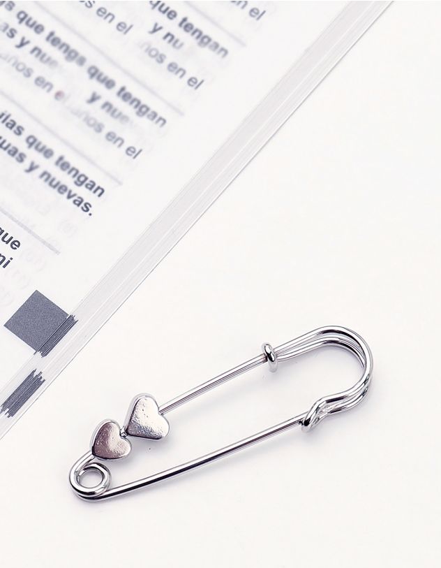 Брошка булавка з серцями | 264605-05-XX - A-SHOP