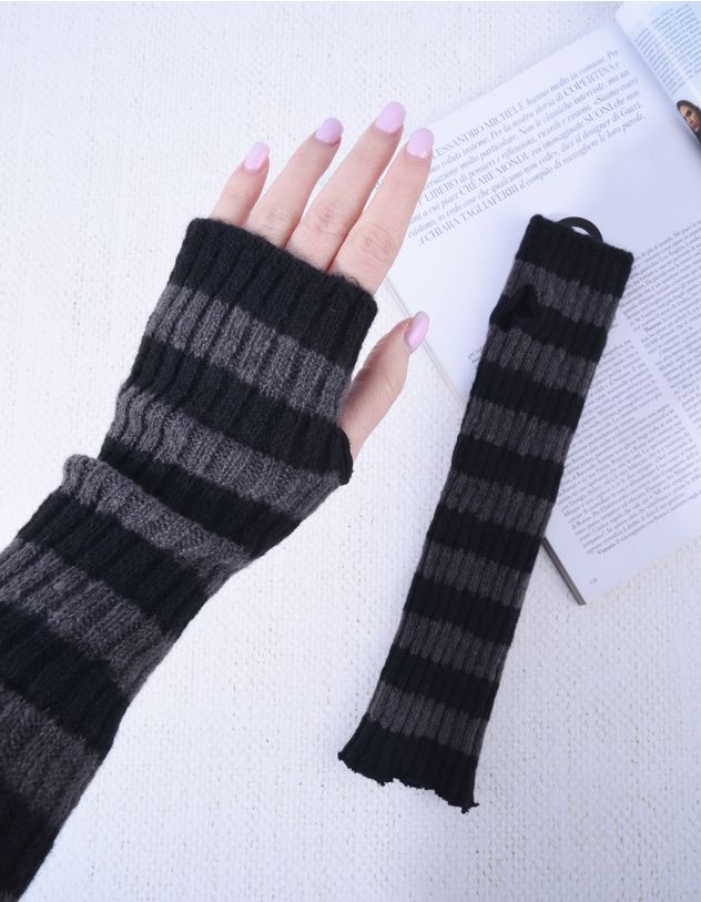 Мітенки смугасті високі | 264374-02-XX - A-SHOP