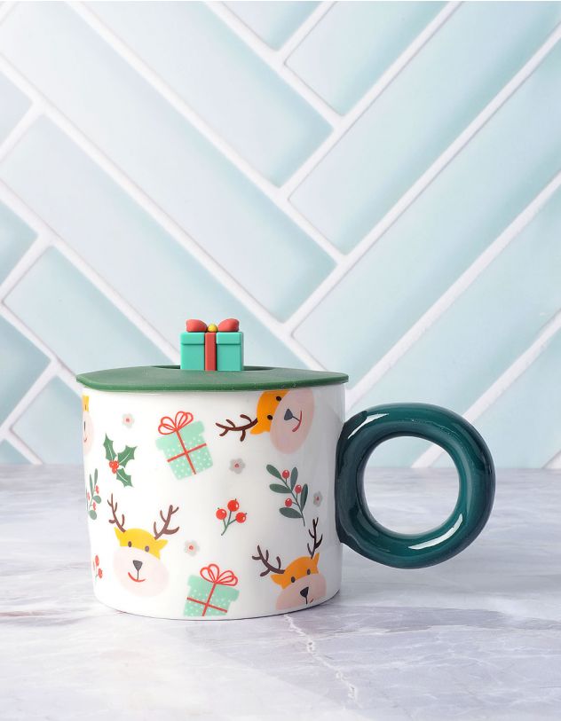 Чашка на 400мл з новорічним принтом | 255923-01-XX - A-SHOP