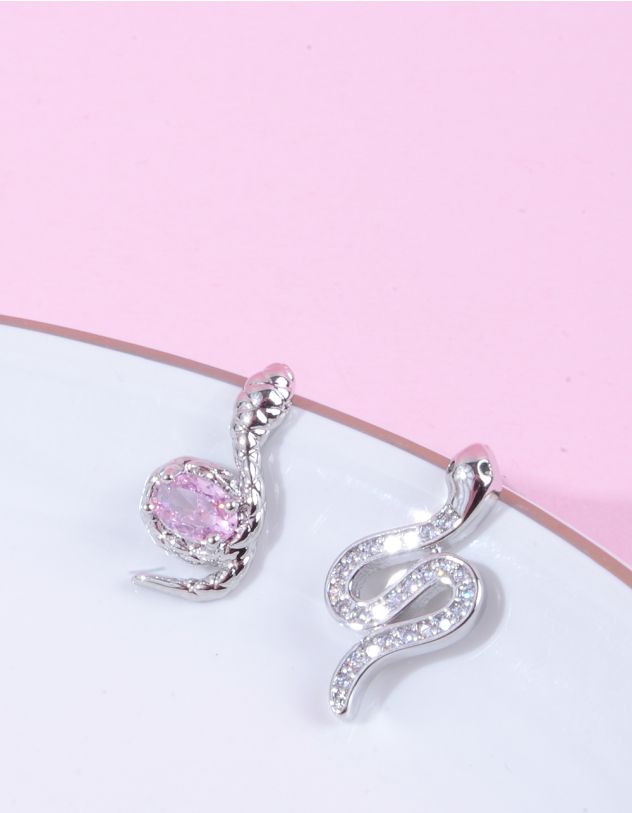 Сережки пусети  у вигляді змії | 263341-70-XX - A-SHOP