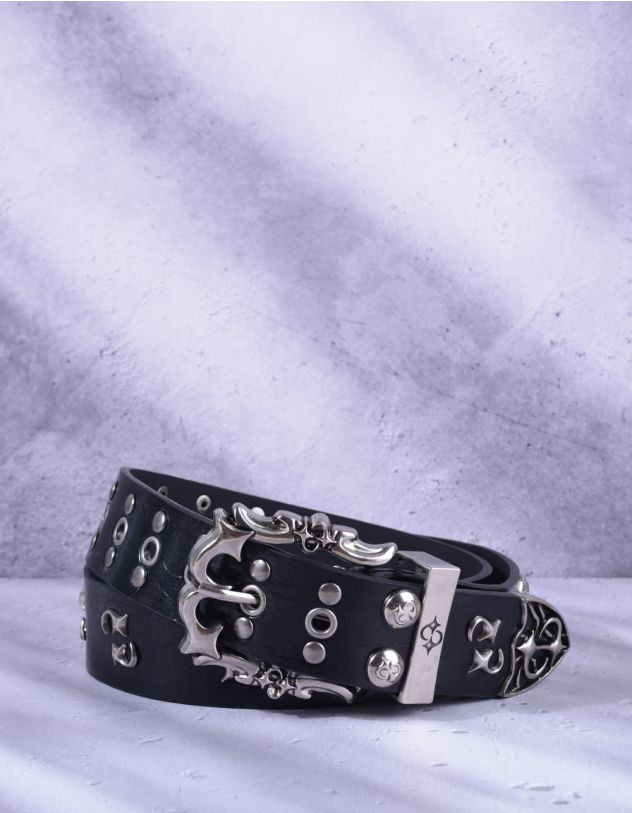 Ремінь широкий з фурнітурою | 265084-02-XX - A-SHOP