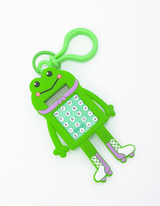 Калькулятор брелок на сумку у вигляді жабки з іграшкою лабіринтом | 249012-03-XX - A-SHOP