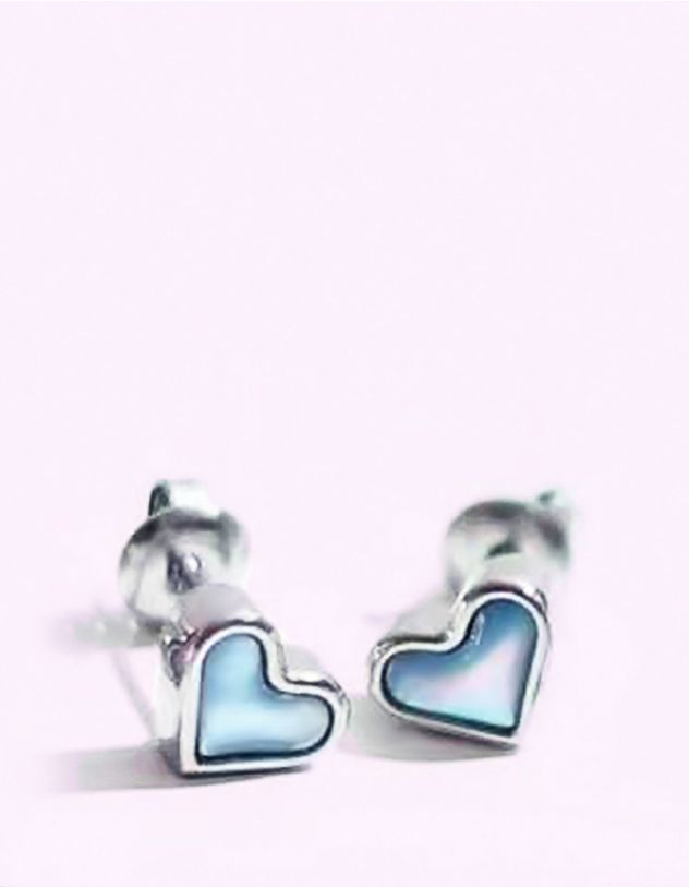 Сережки пусети у вигляді серця | 264561-64-XX - A-SHOP