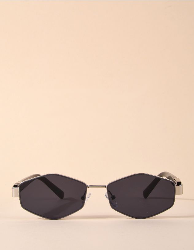 Окуляри від сонця шестикутники з фурнітурою на дужках | 267279-07-XX - A-SHOP