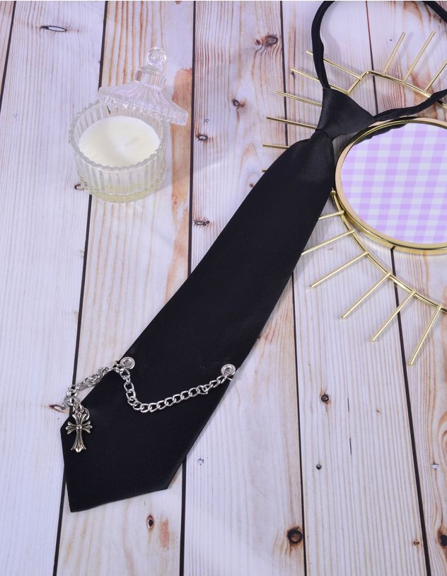 Краватка з хрестом на ланцюжку | 264599-02-XX - A-SHOP