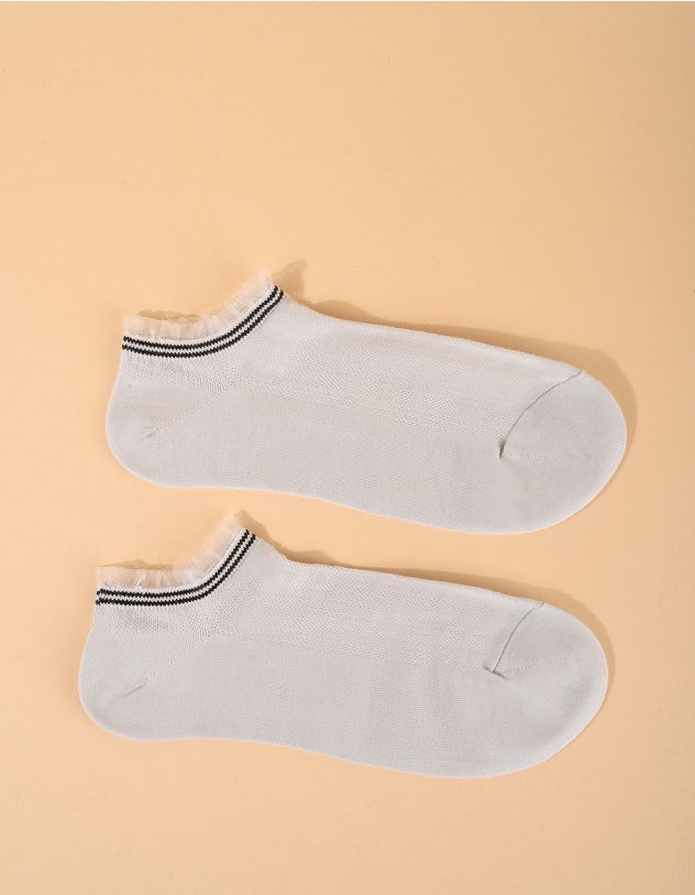 Шкарпетки короткі з рюшами із фатину | 260047-29-71 - A-SHOP