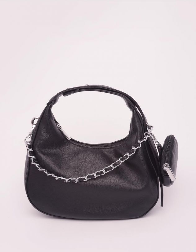 Сумка багет з ланцюжком з монетницею у комплекті | 250442-02-XX - A-SHOP