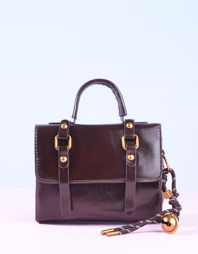 Сумка через плече з плетеним брелоком | 264236-33-XX - A-SHOP