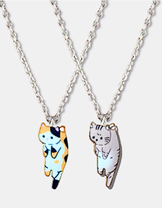 Підвіска на шию best friends  з кулонами у вигляді котиків | 254841-26-XX - A-SHOP