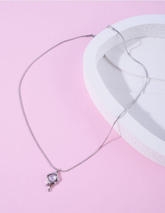 Підвіска на шию з імітацією розплавленого металу на кулоні | 265790-70-XX - A-SHOP