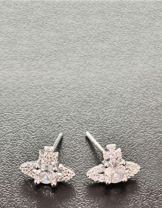 Сережки пусети у вигляді Сатурна | 264723-05-XX - A-SHOP