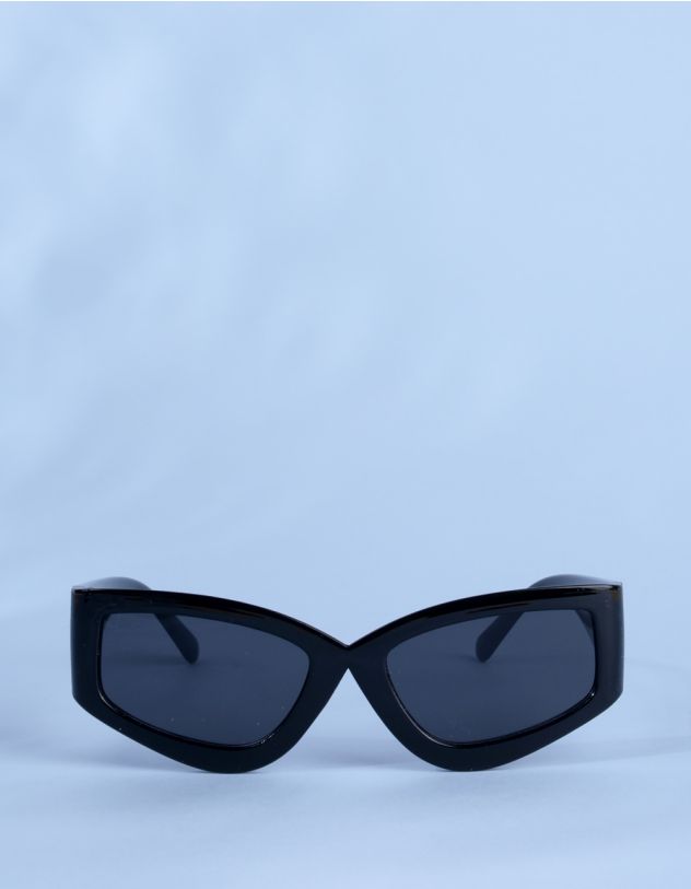 Окуляри сонцезахисні маска з фурнітурою на дужках | 258936-02-XX - A-SHOP