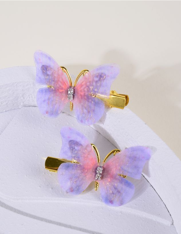 Заколка для волосся парна у вигляді метелика | 264005-35-XX - A-SHOP