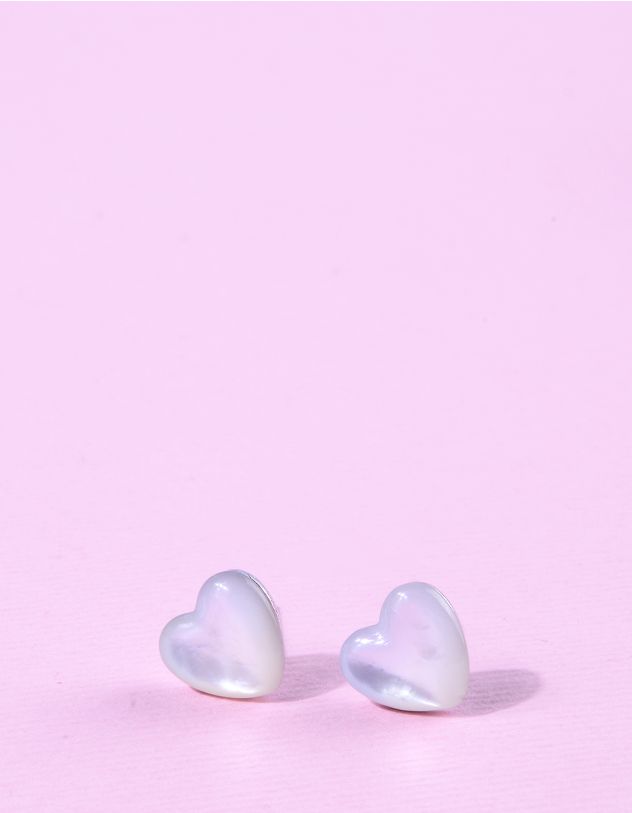 Сережки пусети у вигляді серця | 264818-05-XX - A-SHOP