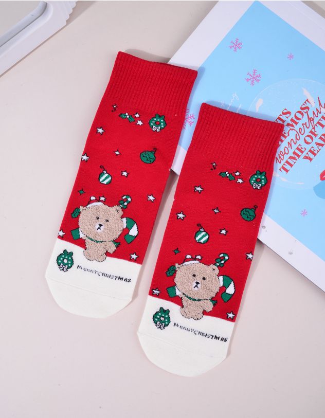 Шкарпетки з різдвяним зображенням | 263616-85-XX - A-SHOP