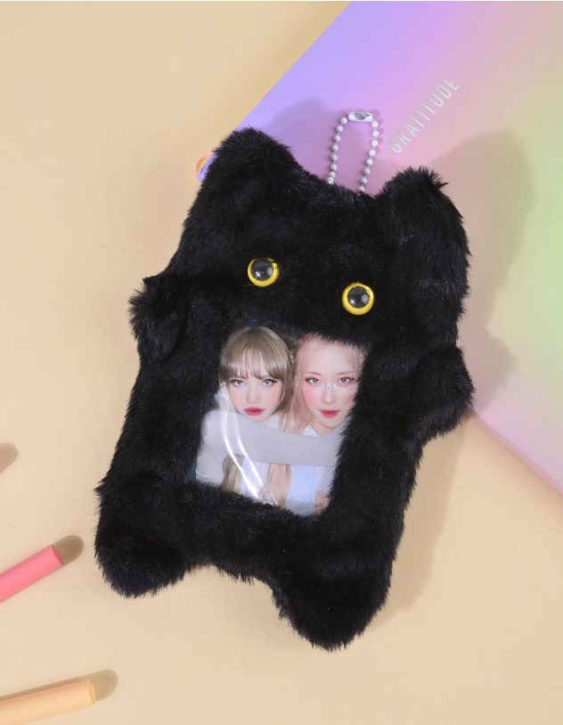 Картхолдер хутряний у вигляді кішки | 263559-02-XX - A-SHOP