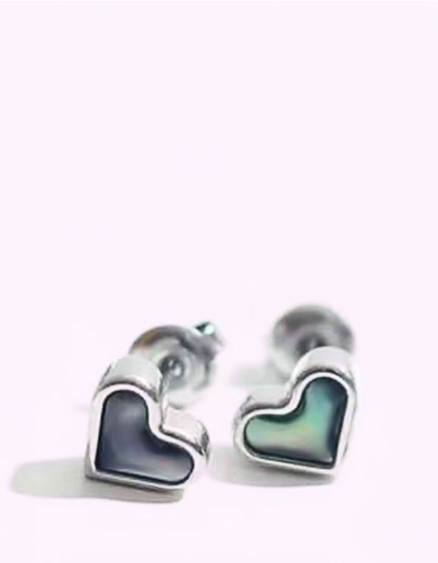 Сережки пусети у вигляді серця | 264561-07-XX - A-SHOP