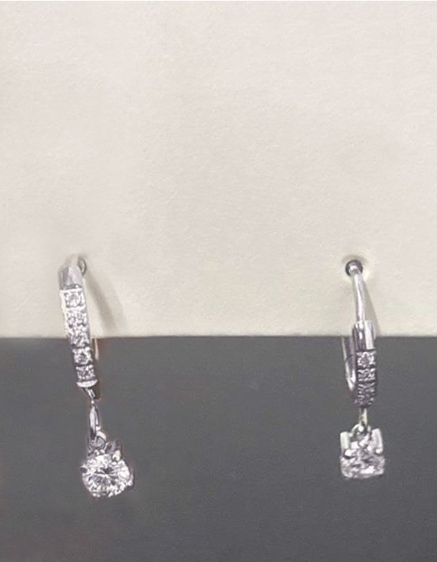 Сережки декоровані стразами | 264746-05-XX - A-SHOP