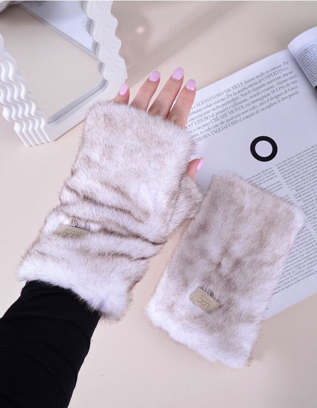 Рукавички мітенки хутряні | 265646-39-XX - A-SHOP