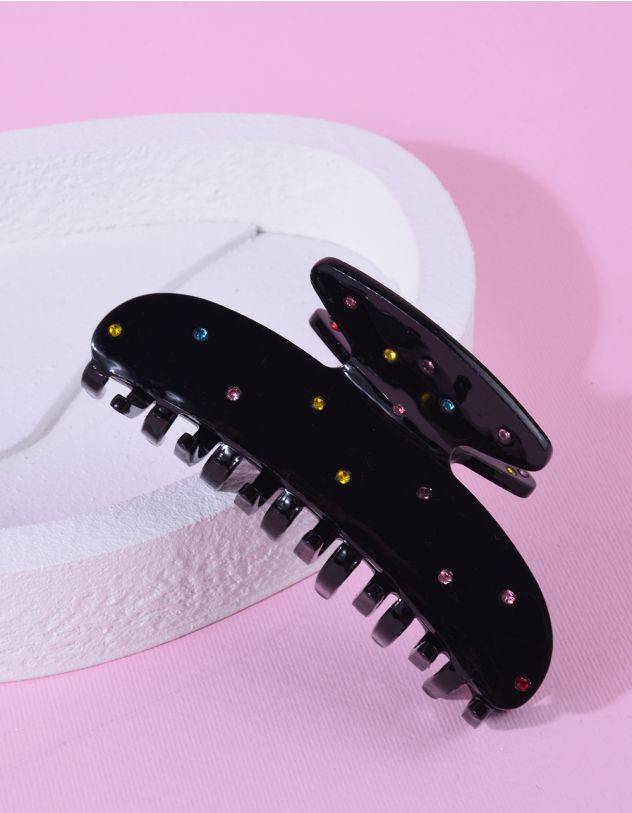 Заколка для волосся крабік декорована стразами | 264558-02-XX - A-SHOP