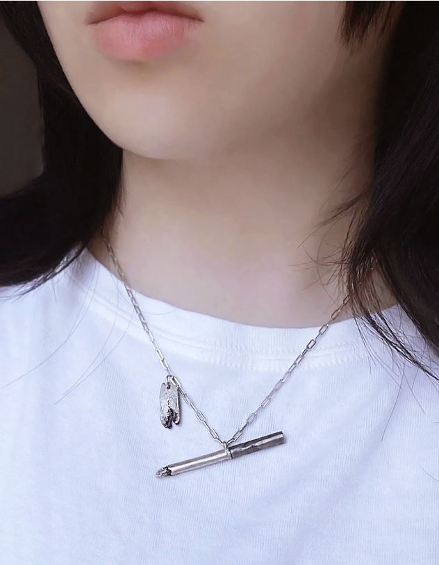 Підвіска на шию з кулоном у вигляді цигарки | 265875-10-XX - A-SHOP