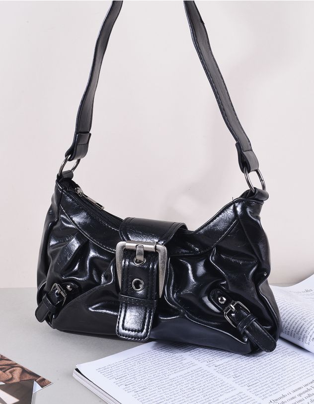 Сумка багет з фурнітурою | 265117-02-XX - A-SHOP