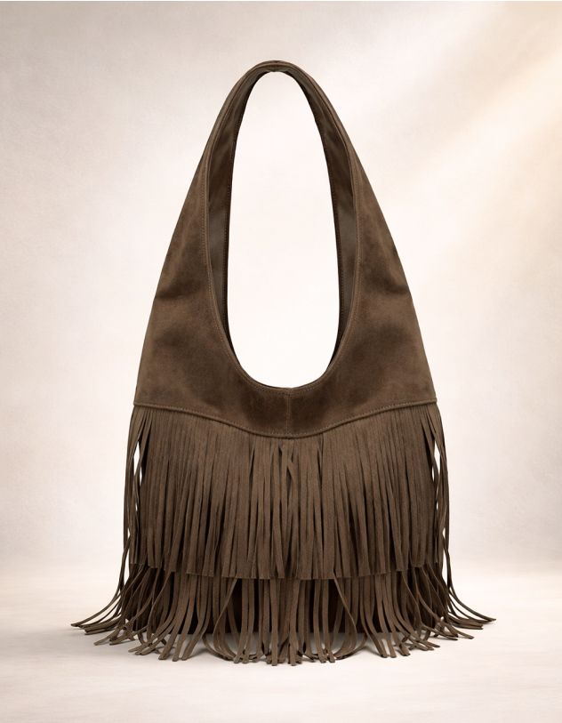 Сумка на плече з бахромою | 264940-33-XX - A-SHOP