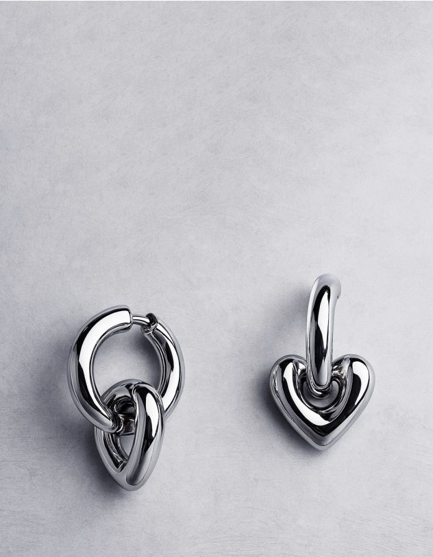 Сережки з серцями | 265855-05-XX - A-SHOP