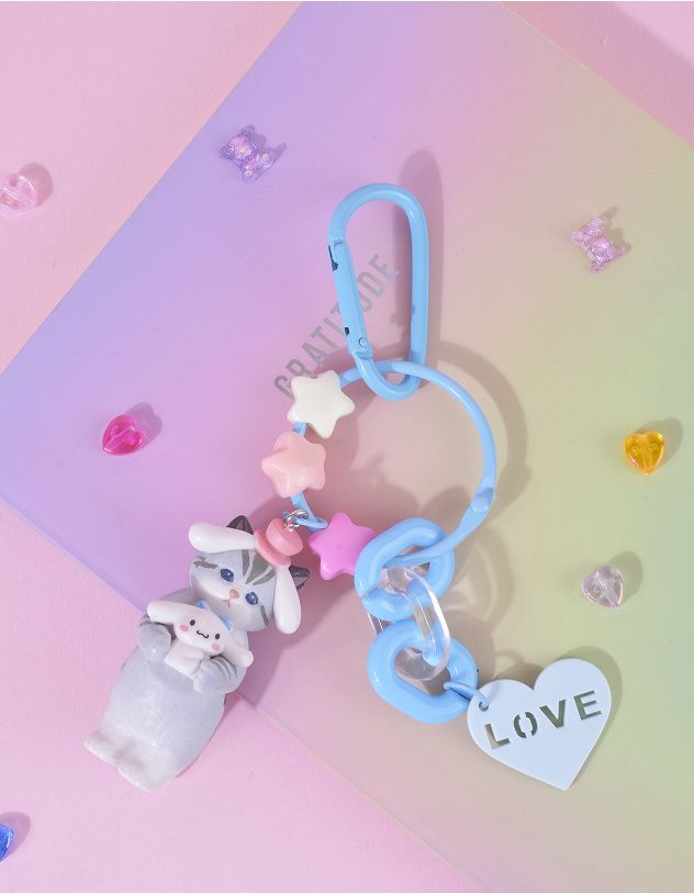 Брелок на сумку у вигляді котика з персонажем аніме Куромі та Мелоді | 263749-18-XX - A-SHOP