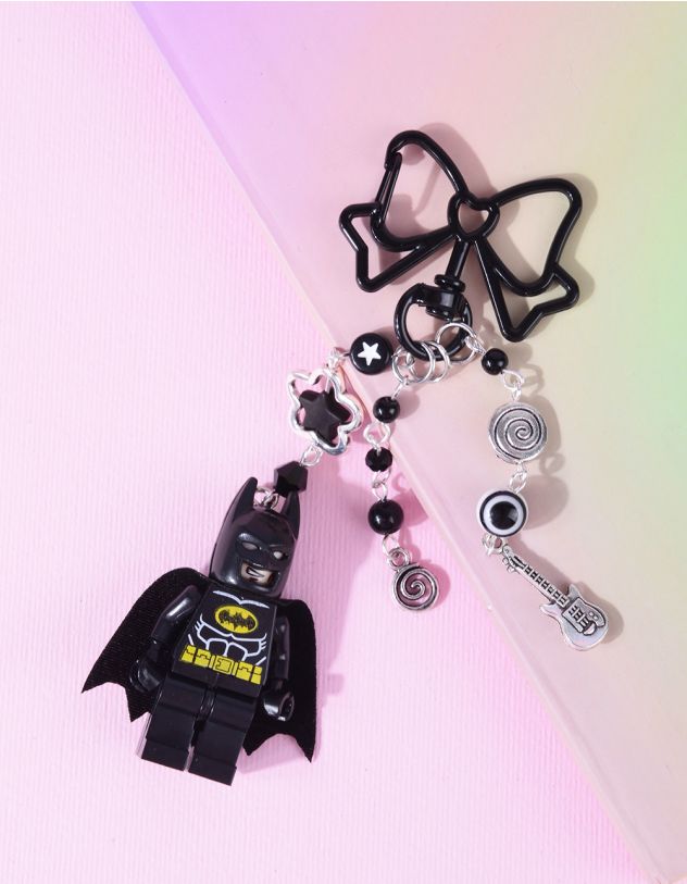Брелок у вигляді Бетмена з бантом | 264707-02-XX - A-SHOP