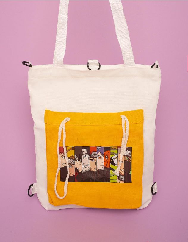 Сумка шопер рюкзак  з принтом аніме | 250794-01-XX - A-SHOP
