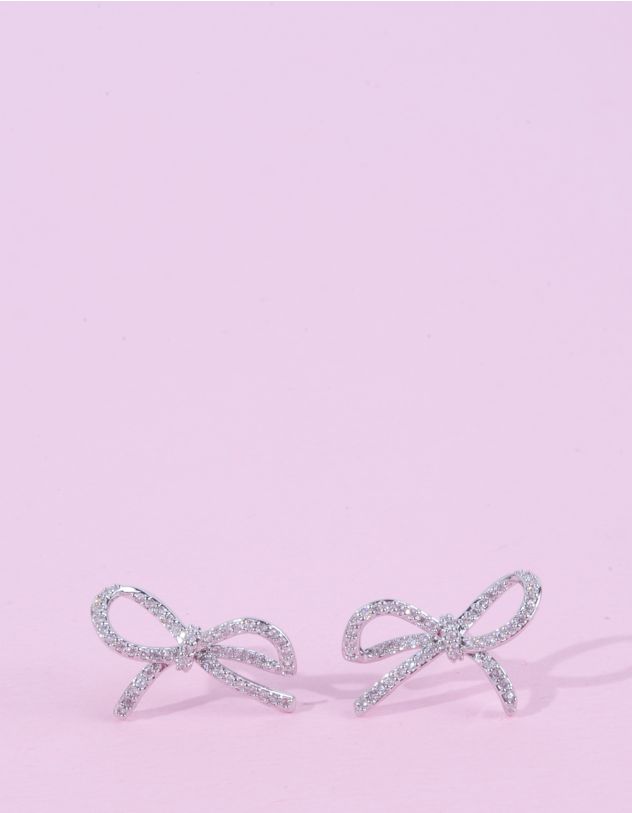 Сережки пусети у вигляді банта | 264132-05-XX - A-SHOP