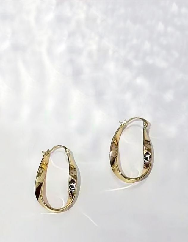 Сережки з імітацією розплавленого металу | 264817-04-XX - A-SHOP