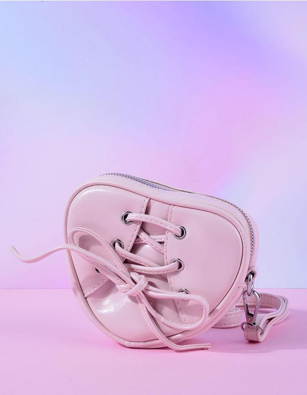 Сумка на плече у вигляді серця з бантом | 265081-14-XX - A-SHOP