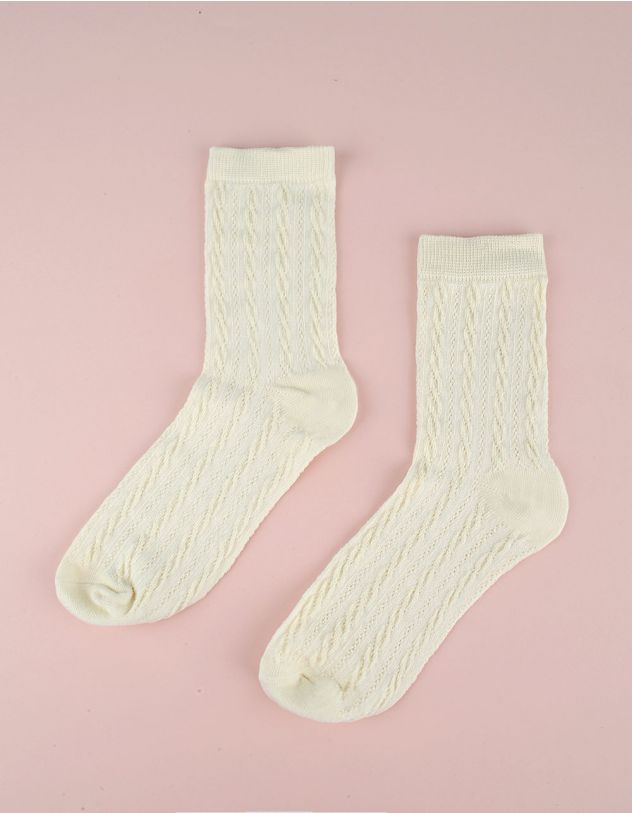 Шкарпетки з плетеним візерунком | 257196-40-71 - A-SHOP