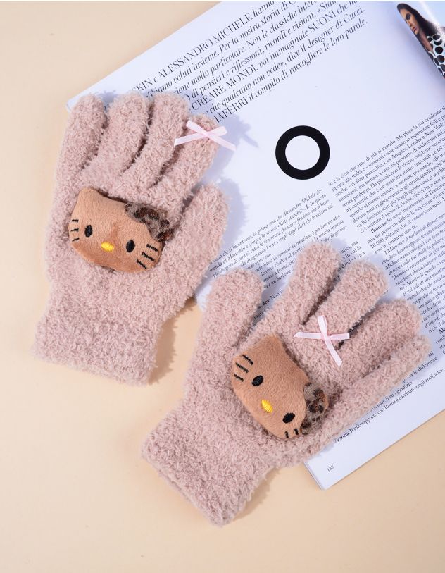 Рукавички з бантом та Кітті | 263100-14-XX - A-SHOP