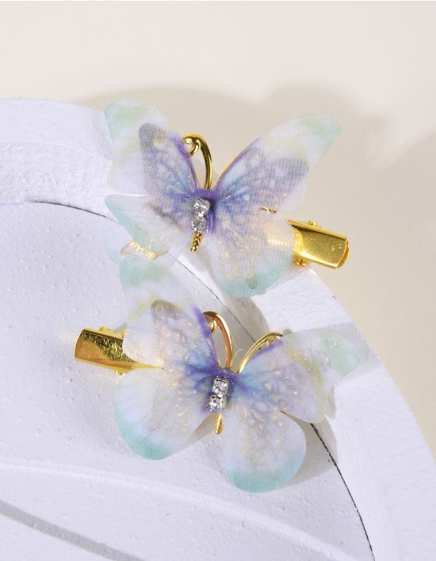 Заколка для волосся парна у вигляді метелика | 264005-13-XX - A-SHOP