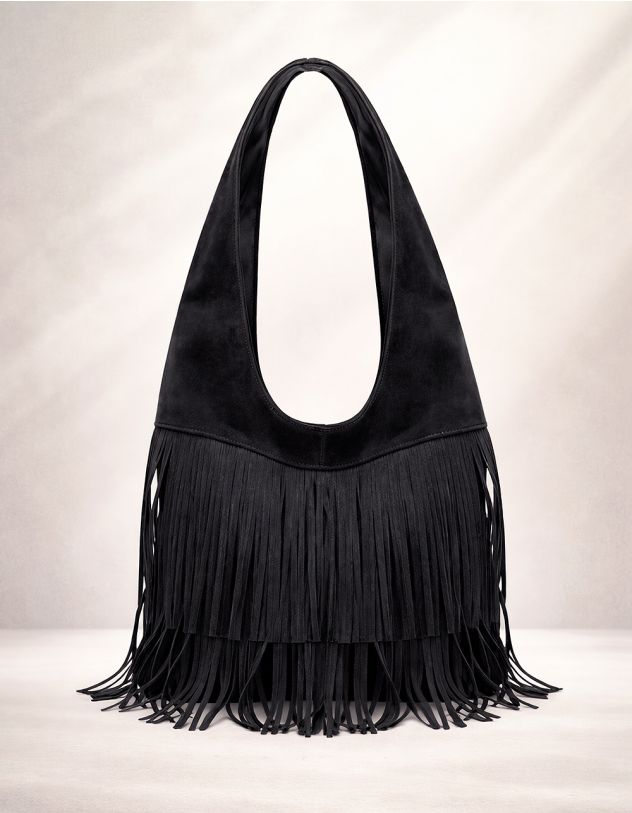 Сумка на плече з бахромою | 264940-02-XX - A-SHOP