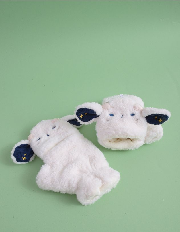 Рукавиці мітенки у вигляді овечки | 256231-01-XX - A-SHOP