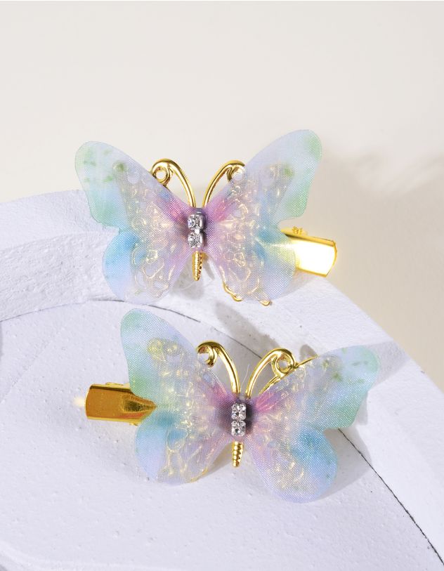 Заколка для волосся парна у вигляді метелика | 264005-37-XX - A-SHOP