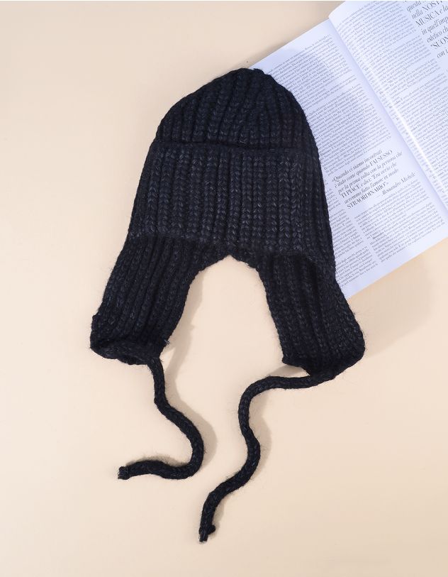 Шапка вушанка у рубчик | 264505-02-XX - A-SHOP